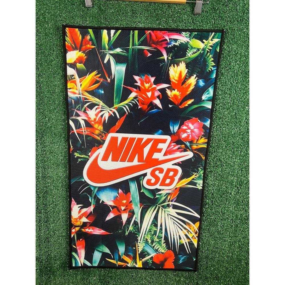 Nike SB Dunk Floral Skateboarding Non Slip Back Rug